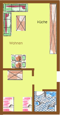 Wohnung 2 Personen